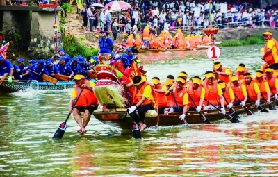 已流淌了2500多年的高淳胥河,每年農曆五月十三龍舟競渡民俗活動熱鬧